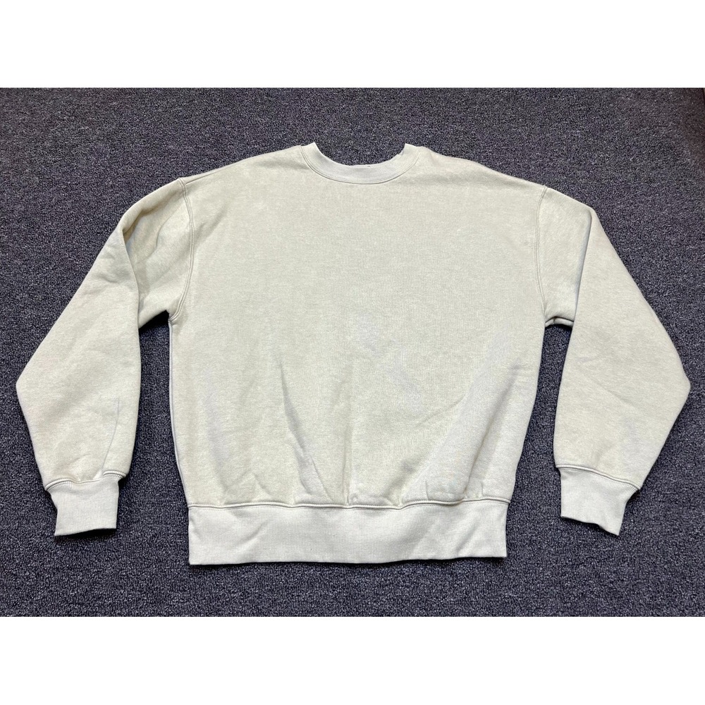 Wild Fable Sweatshirt Mens Small Gray Cotton Fleece Lined Cozy Warm Crew Neck